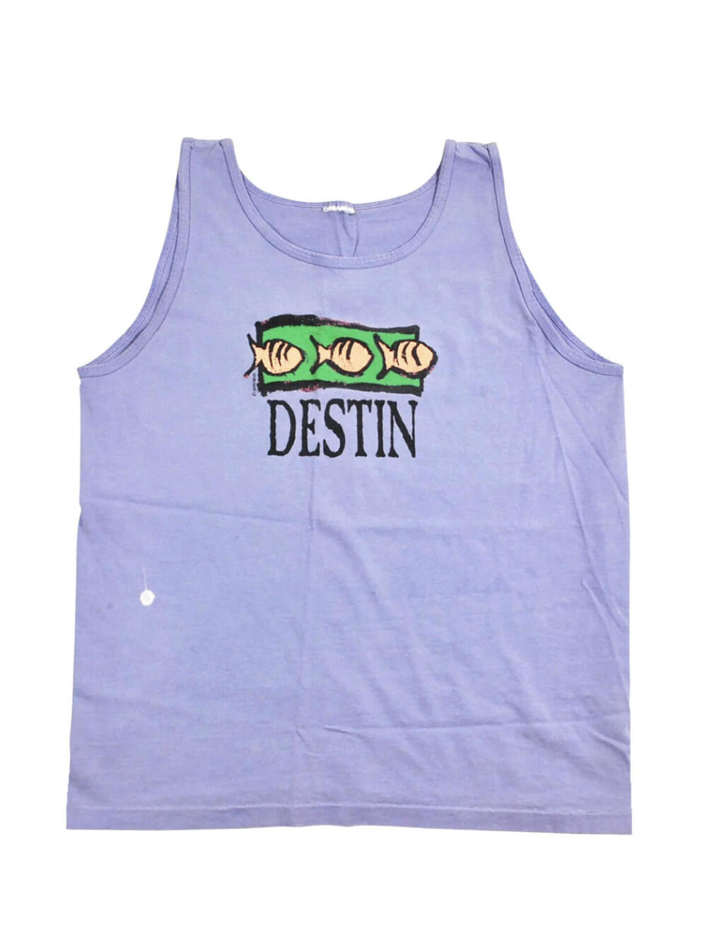 Vintage Destin Florida Beach Sun Ocean Purple Tank Size Large